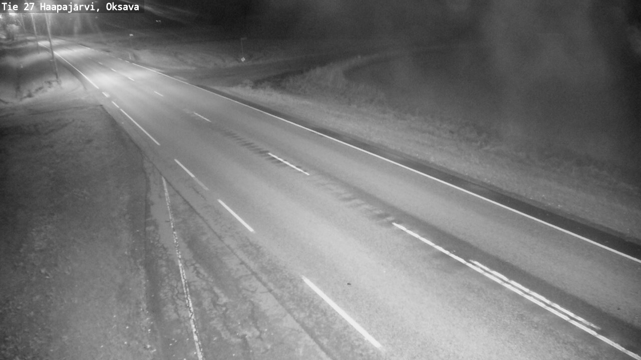 Weather Camera Image Road 27 Haapajärvi, Oksava, Haapajärvi, Pohjois-Pohjanmaa