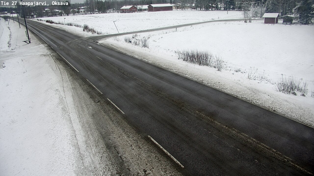Weather Camera Image Väg 27 Haapajärvi, Oksava, Haapajärvi, Pohjois-Pohjanmaa