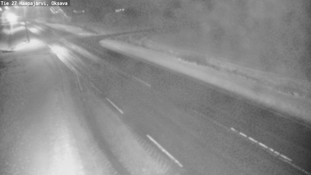 Weather Camera Image Väg 27 Haapajärvi, Oksava, Haapajärvi, Pohjois-Pohjanmaa