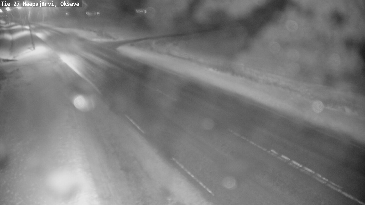 Weather Camera Image Väg 27 Haapajärvi, Oksava, Haapajärvi, Pohjois-Pohjanmaa