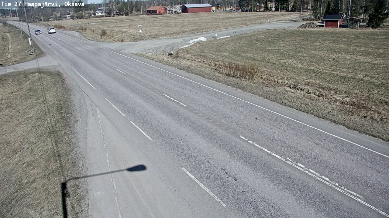 Weather Camera Image Road 27 Haapajärvi, Oksava, Haapajärvi, Pohjois-Pohjanmaa