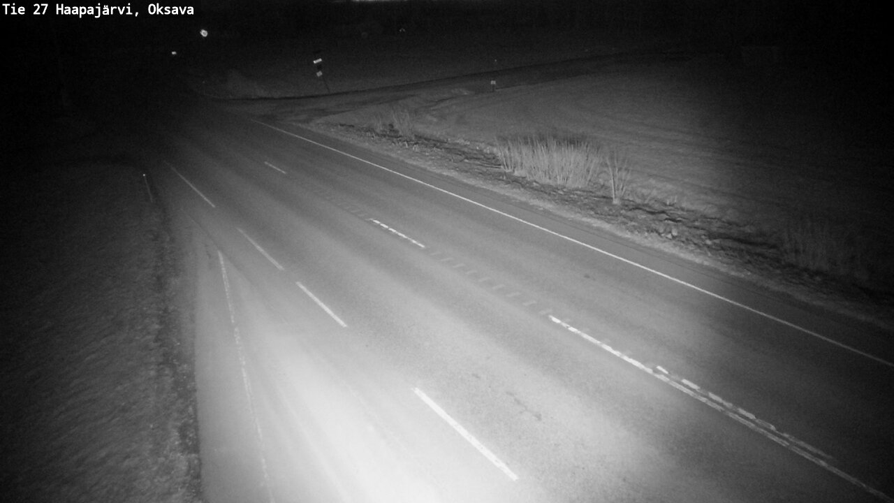 Weather Camera Image Road 27 Haapajärvi, Oksava, Haapajärvi, Pohjois-Pohjanmaa