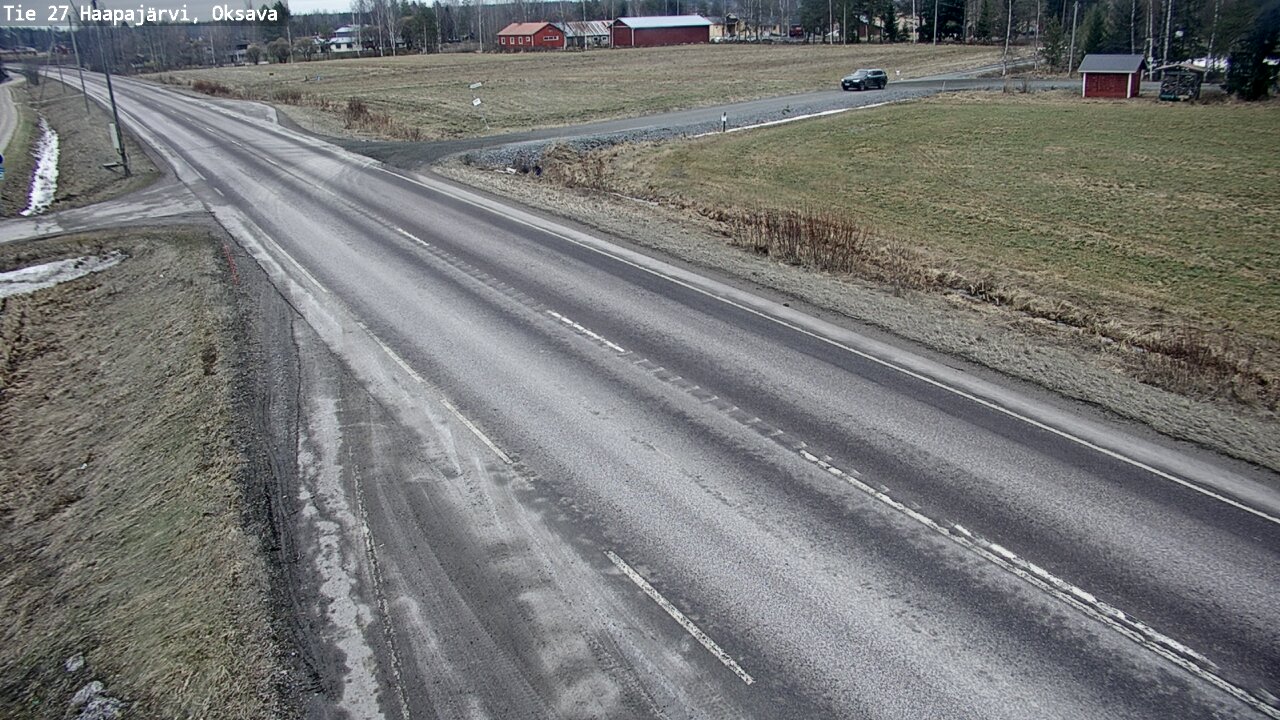 Weather Camera Image Road 27 Haapajärvi, Oksava, Haapajärvi, Pohjois-Pohjanmaa