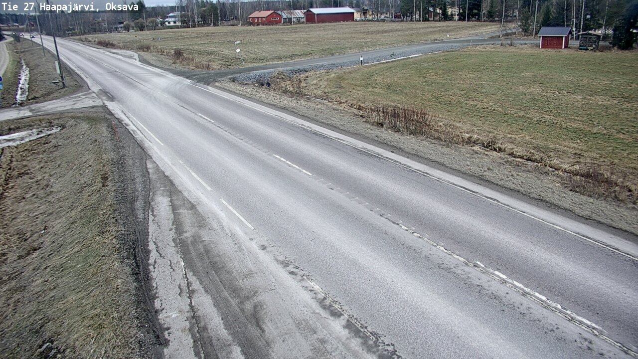 Weather Camera Image Road 27 Haapajärvi, Oksava, Haapajärvi, Pohjois-Pohjanmaa