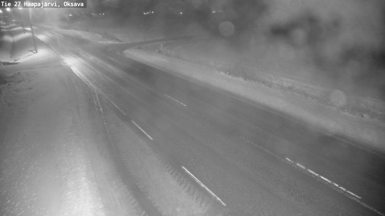 Weather Camera Image Väg 27 Haapajärvi, Oksava, Haapajärvi, Pohjois-Pohjanmaa