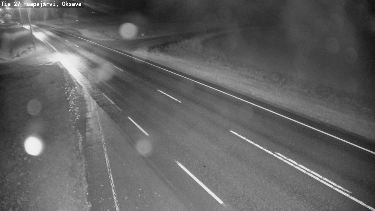 Weather Camera Image Road 27 Haapajärvi, Oksava, Haapajärvi, Pohjois-Pohjanmaa