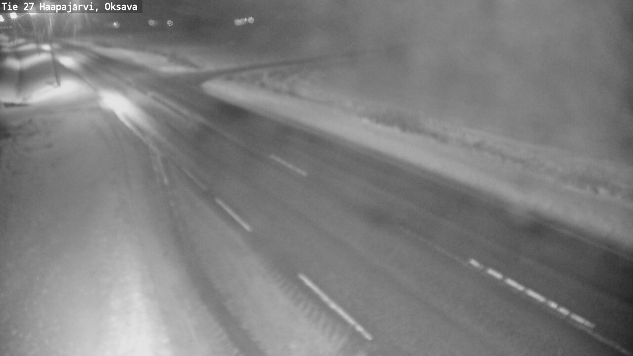Weather Camera Image Väg 27 Haapajärvi, Oksava, Haapajärvi, Pohjois-Pohjanmaa