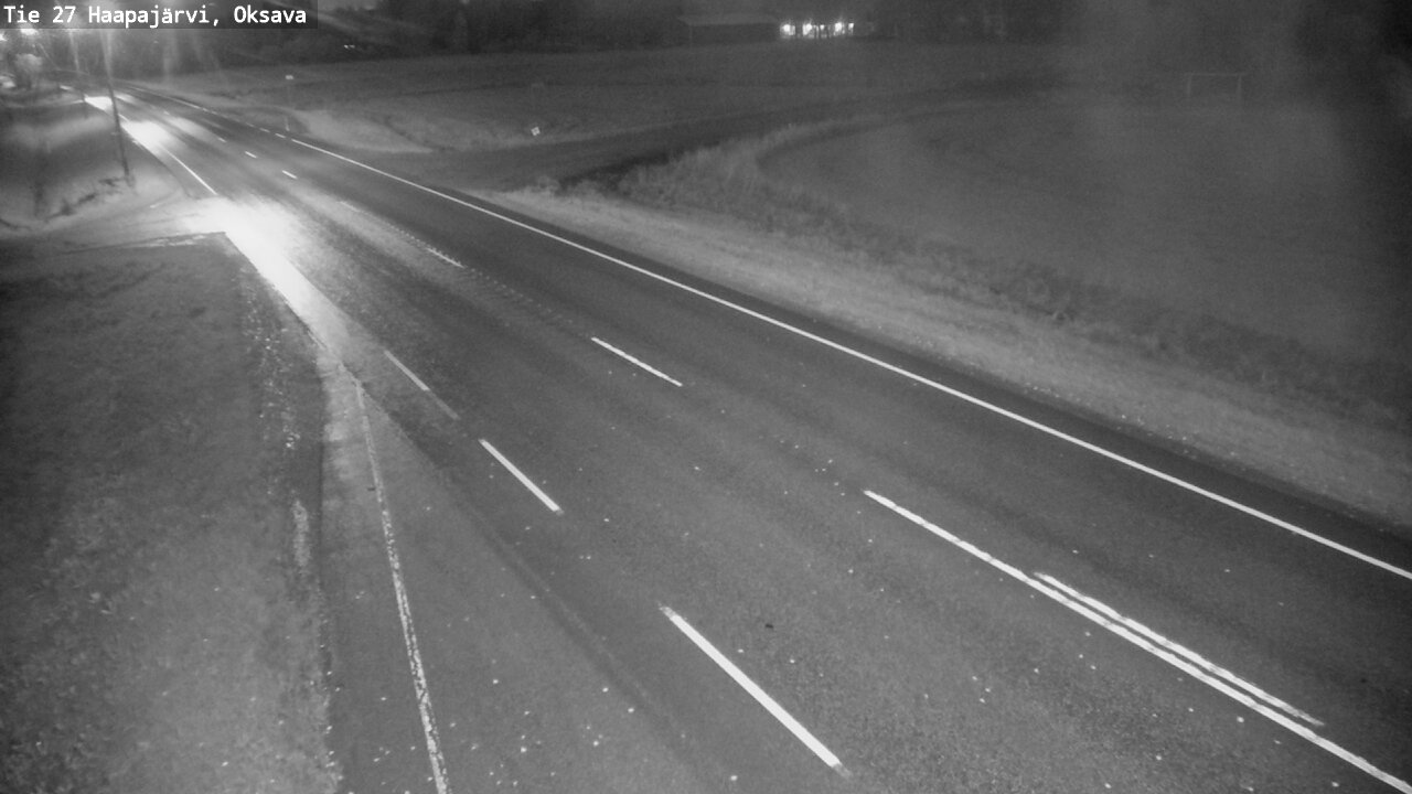 Weather Camera Image Road 27 Haapajärvi, Oksava, Haapajärvi, Pohjois-Pohjanmaa
