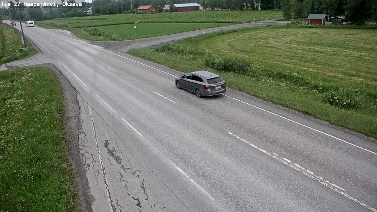Weather Camera Image Väg 27 Haapajärvi, Oksava, Haapajärvi, Pohjois-Pohjanmaa