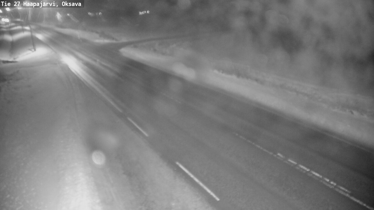 Weather Camera Image Väg 27 Haapajärvi, Oksava, Haapajärvi, Pohjois-Pohjanmaa