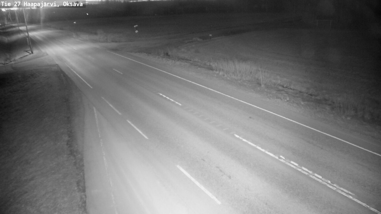 Weather Camera Image Road 27 Haapajärvi, Oksava, Haapajärvi, Pohjois-Pohjanmaa