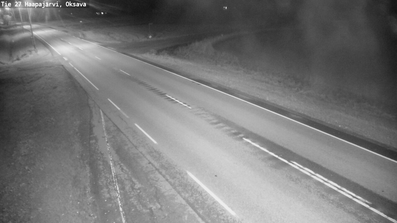 Weather Camera Image Road 27 Haapajärvi, Oksava, Haapajärvi, Pohjois-Pohjanmaa