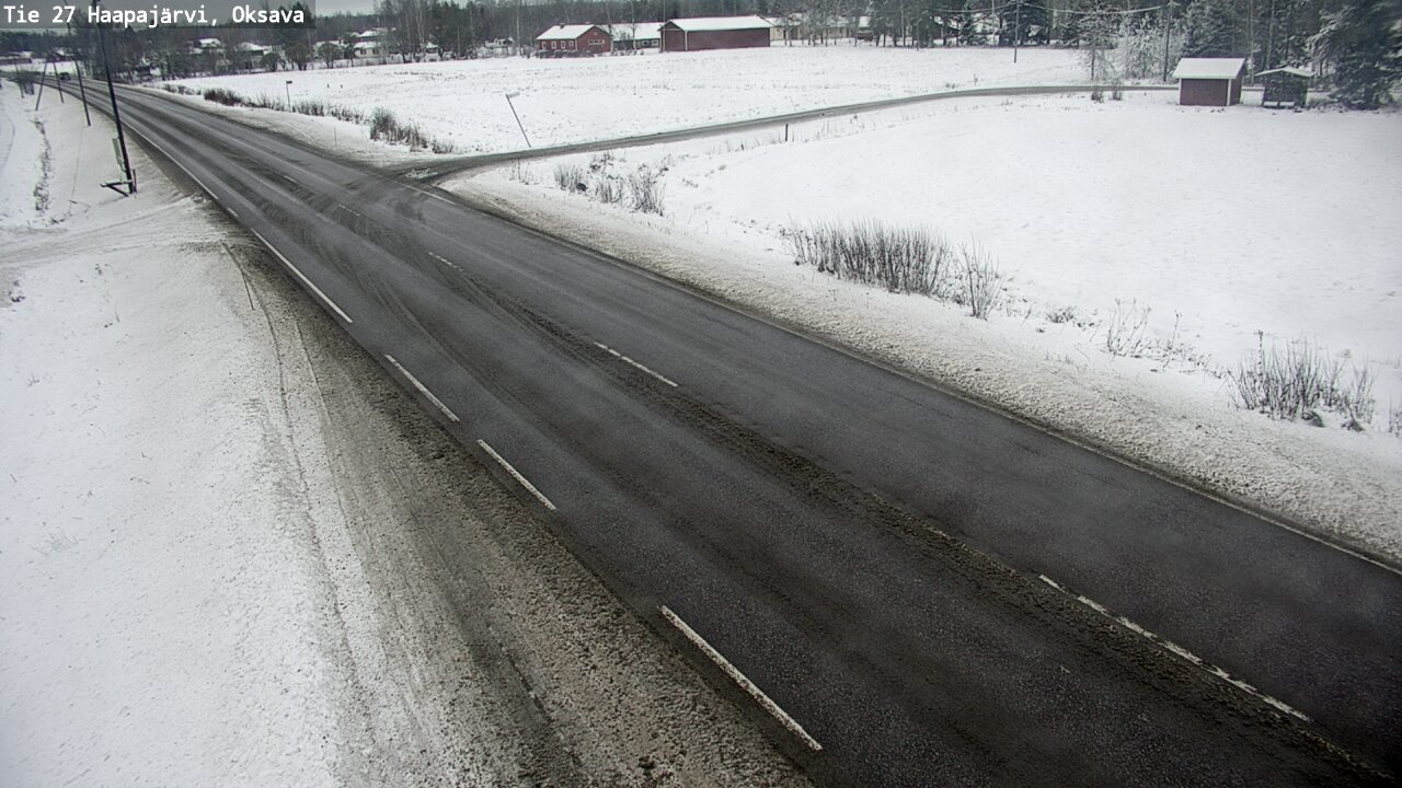 Weather Camera Image Väg 27 Haapajärvi, Oksava, Haapajärvi, Pohjois-Pohjanmaa