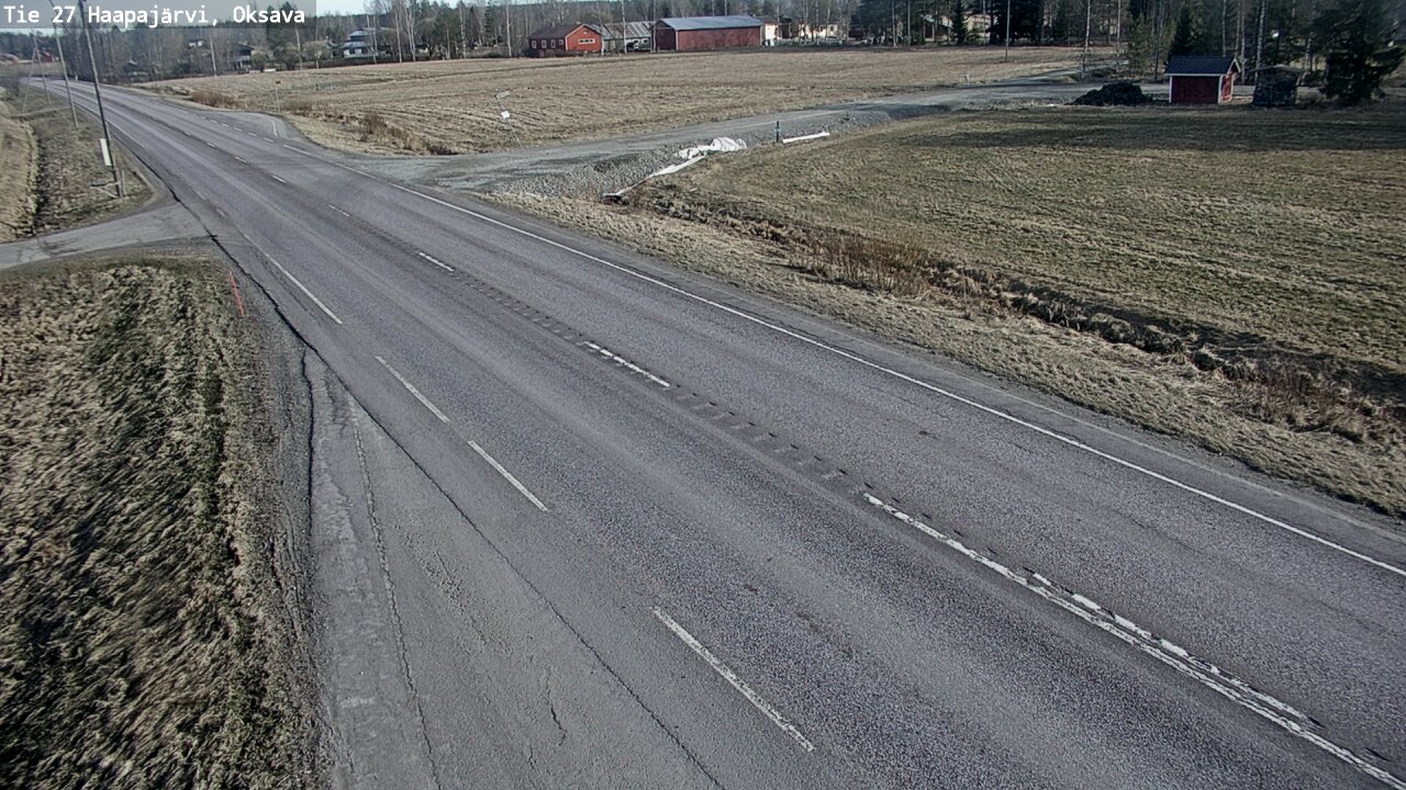 Weather Camera Image Road 27 Haapajärvi, Oksava, Haapajärvi, Pohjois-Pohjanmaa