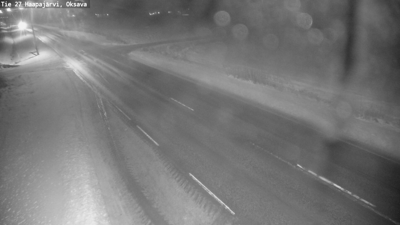 Weather Camera Image Väg 27 Haapajärvi, Oksava, Haapajärvi, Pohjois-Pohjanmaa