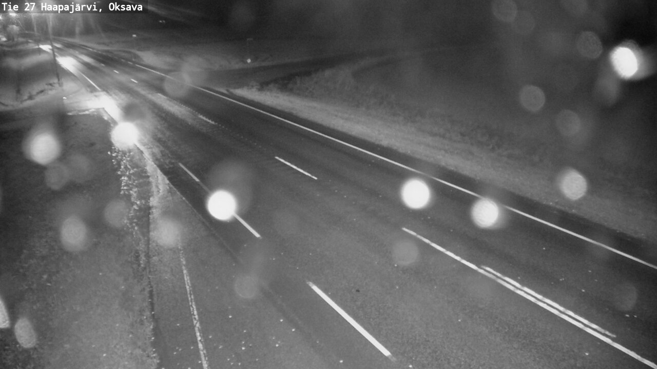 Weather Camera Image Road 27 Haapajärvi, Oksava, Haapajärvi, Pohjois-Pohjanmaa