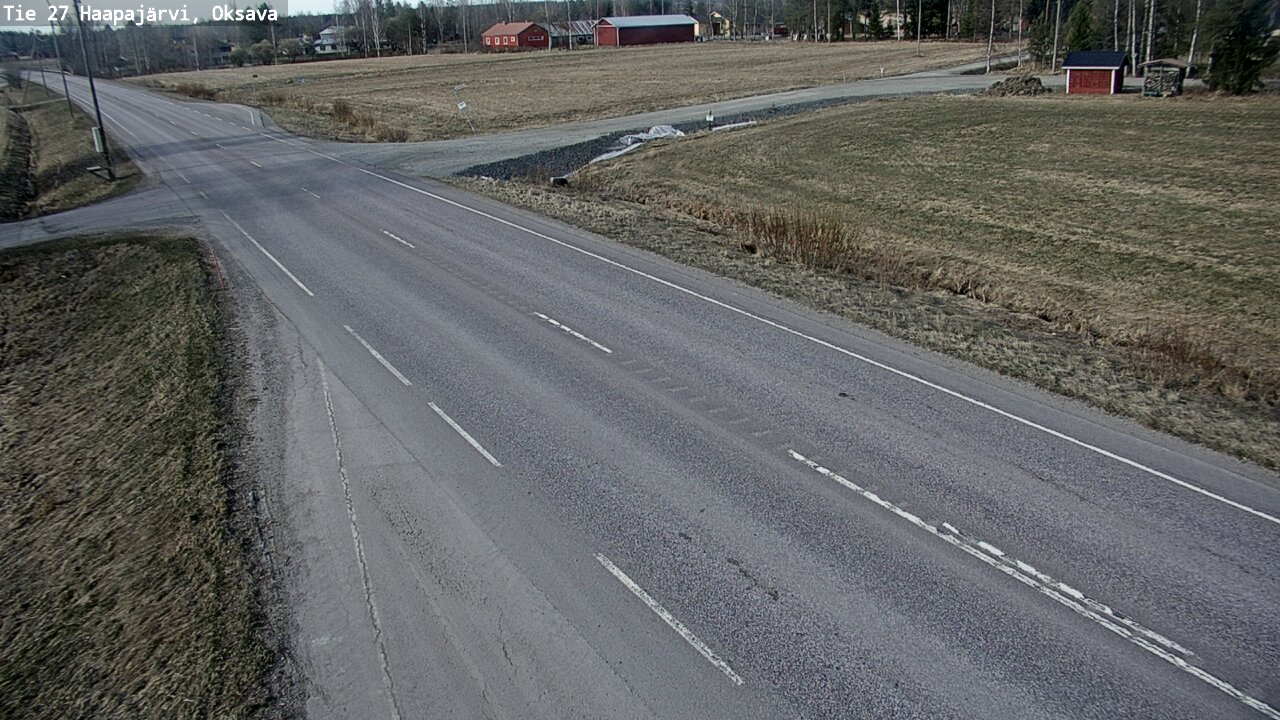 Weather Camera Image Road 27 Haapajärvi, Oksava, Haapajärvi, Pohjois-Pohjanmaa