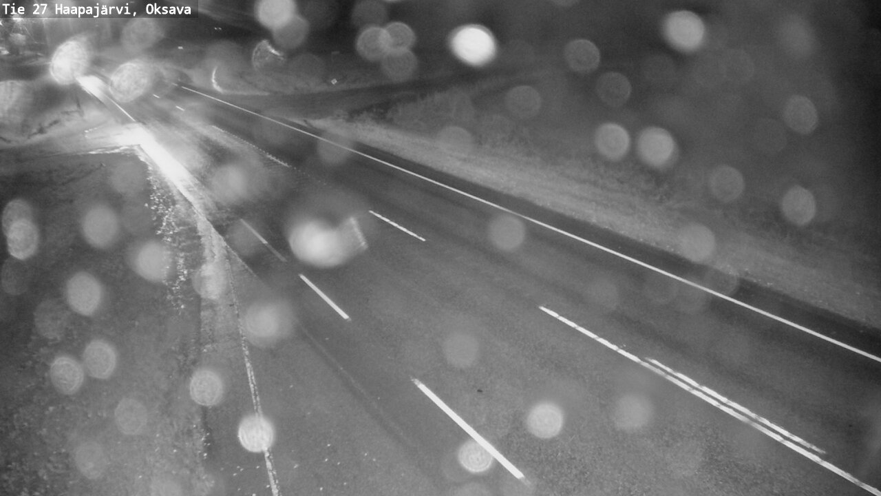 Weather Camera Image Road 27 Haapajärvi, Oksava, Haapajärvi, Pohjois-Pohjanmaa