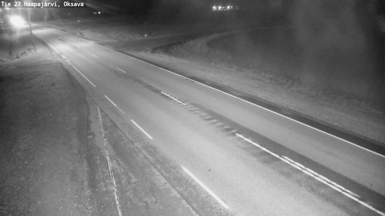 Weather Camera Image Road 27 Haapajärvi, Oksava, Haapajärvi, Pohjois-Pohjanmaa