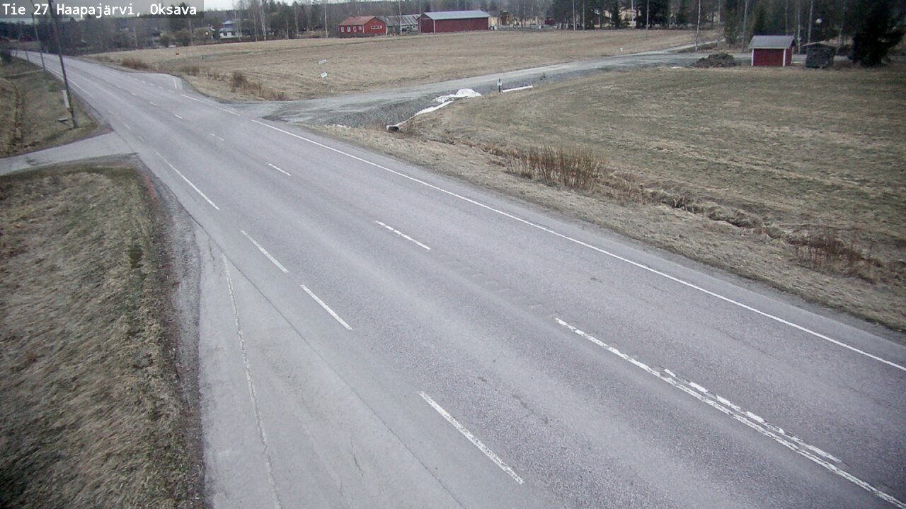 Weather Camera Image Road 27 Haapajärvi, Oksava, Haapajärvi, Pohjois-Pohjanmaa