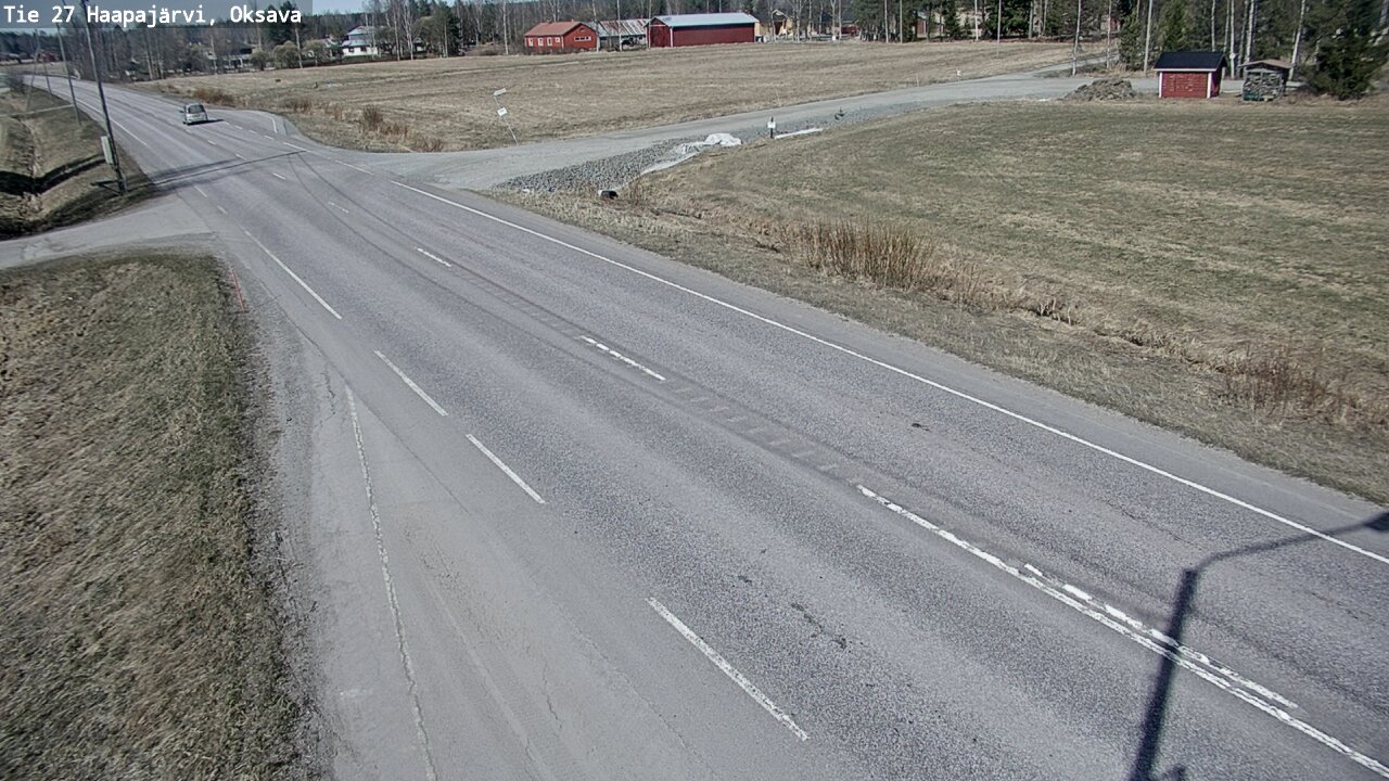 Weather Camera Image Road 27 Haapajärvi, Oksava, Haapajärvi, Pohjois-Pohjanmaa