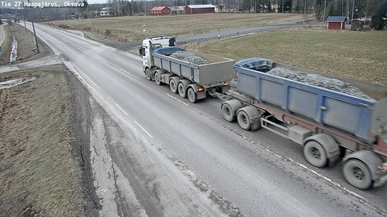 Weather Camera Image Road 27 Haapajärvi, Oksava, Haapajärvi, Pohjois-Pohjanmaa