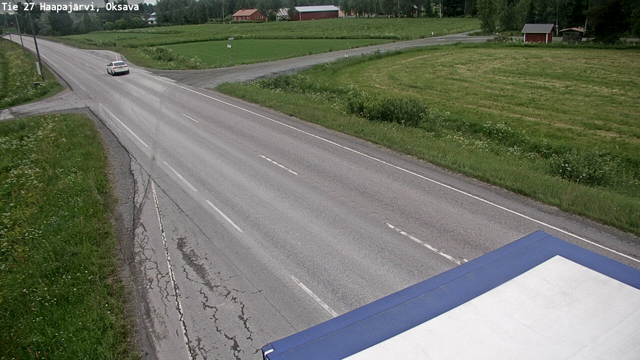 Weather Camera Image Väg 27 Haapajärvi, Oksava, Haapajärvi, Pohjois-Pohjanmaa