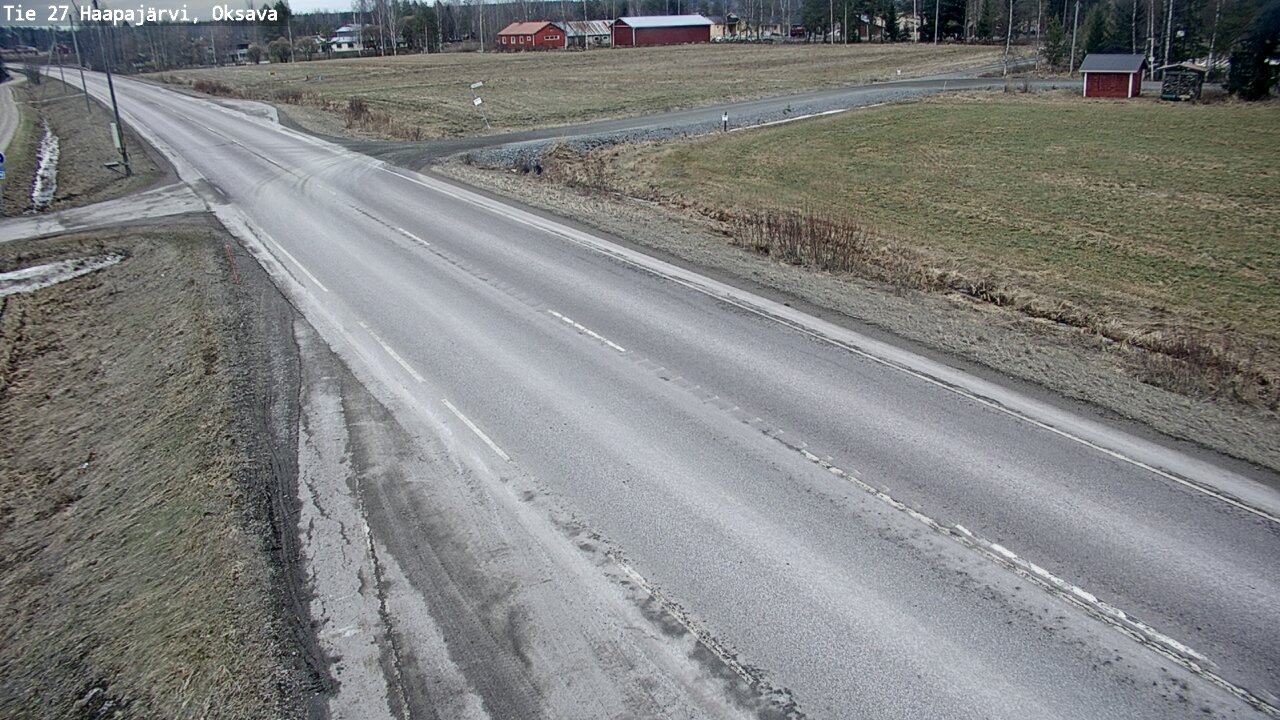 Weather Camera Image Road 27 Haapajärvi, Oksava, Haapajärvi, Pohjois-Pohjanmaa