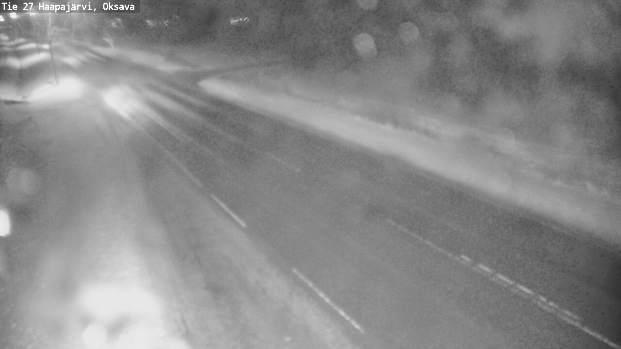 Weather Camera Image Väg 27 Haapajärvi, Oksava, Haapajärvi, Pohjois-Pohjanmaa