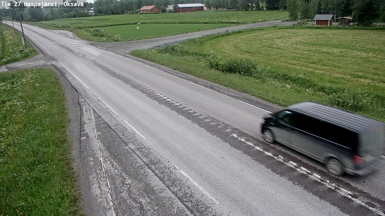 Weather Camera Image Väg 27 Haapajärvi, Oksava, Haapajärvi, Pohjois-Pohjanmaa