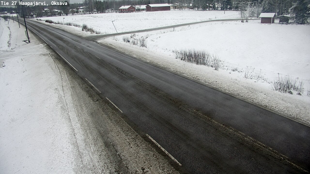 Weather Camera Image Väg 27 Haapajärvi, Oksava, Haapajärvi, Pohjois-Pohjanmaa
