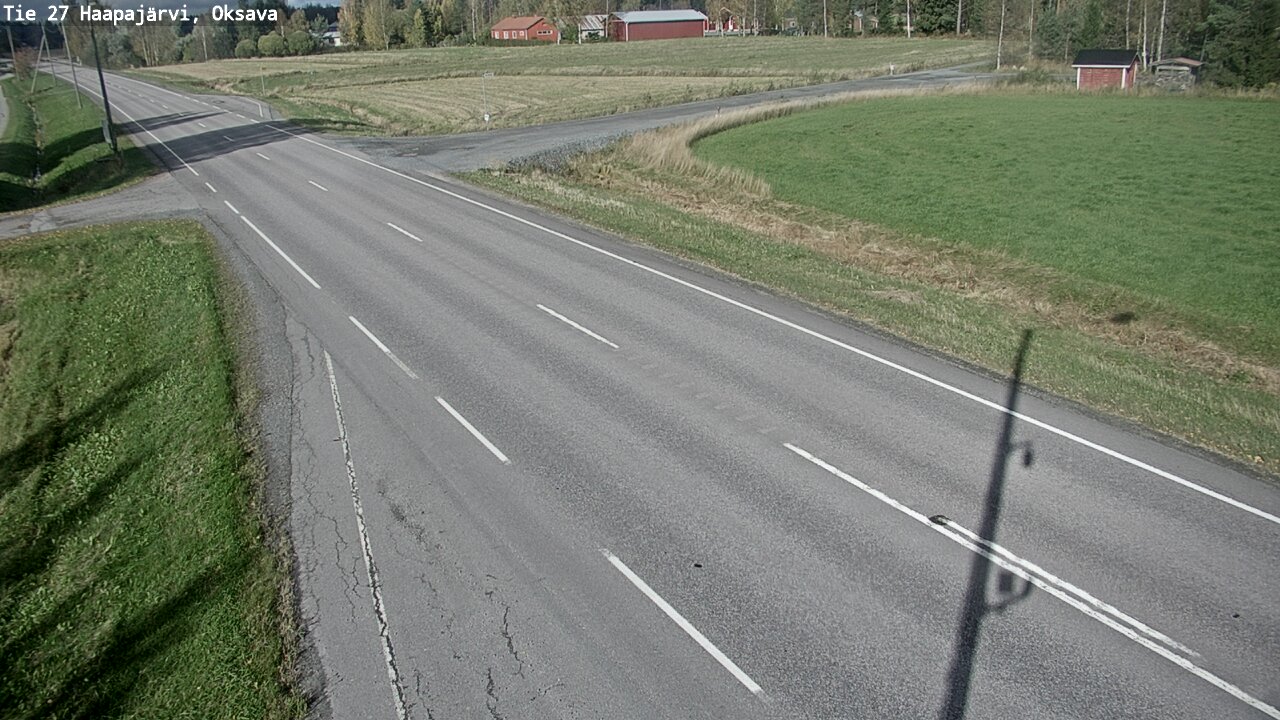 Weather Camera Image Road 27 Haapajärvi, Oksava, Haapajärvi, Pohjois-Pohjanmaa