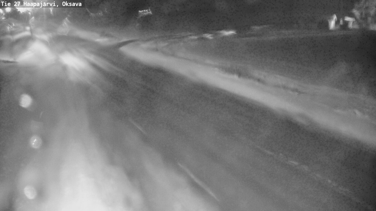 Weather Camera Image Väg 27 Haapajärvi, Oksava, Haapajärvi, Pohjois-Pohjanmaa