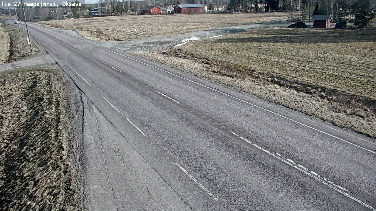 Weather Camera Image Road 27 Haapajärvi, Oksava, Haapajärvi, Pohjois-Pohjanmaa
