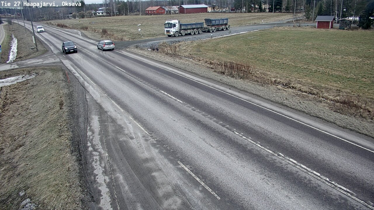 Weather Camera Image Road 27 Haapajärvi, Oksava, Haapajärvi, Pohjois-Pohjanmaa