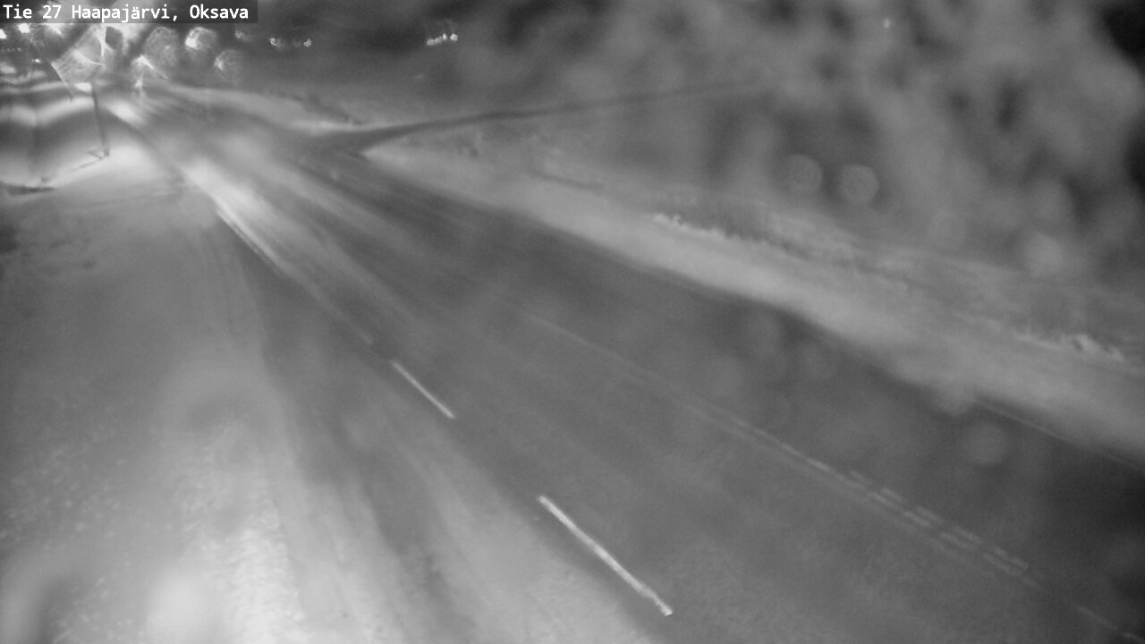 Weather Camera Image Väg 27 Haapajärvi, Oksava, Haapajärvi, Pohjois-Pohjanmaa