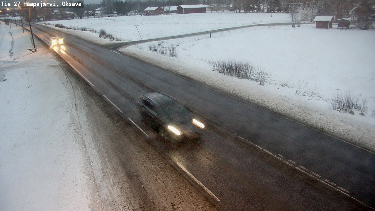 Weather Camera Image Väg 27 Haapajärvi, Oksava, Haapajärvi, Pohjois-Pohjanmaa