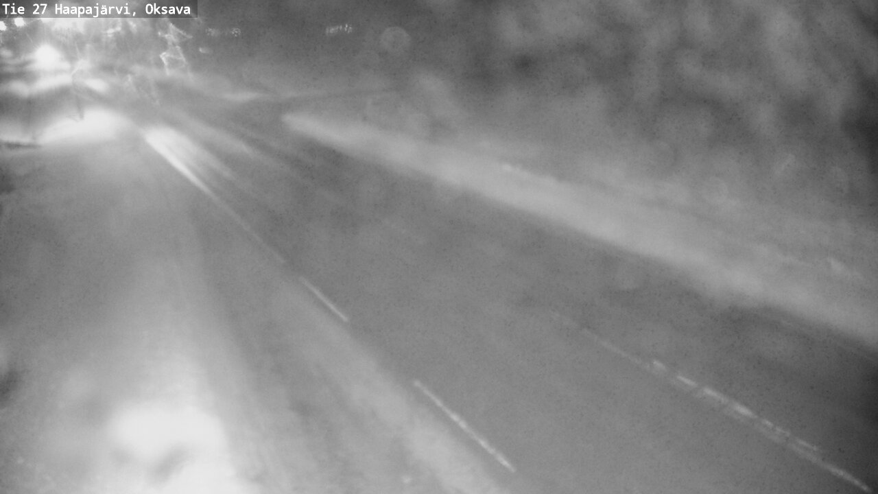 Weather Camera Image Väg 27 Haapajärvi, Oksava, Haapajärvi, Pohjois-Pohjanmaa
