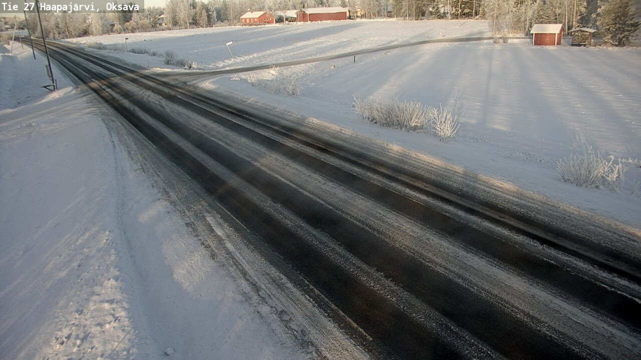 Weather Camera Image Road 27 Haapajärvi, Oksava, Haapajärvi, Pohjois-Pohjanmaa
