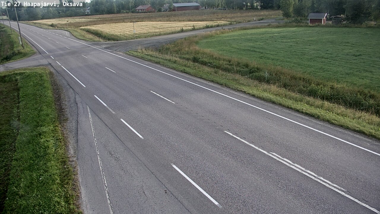 Weather Camera Image Väg 27 Haapajärvi, Oksava, Haapajärvi, Pohjois-Pohjanmaa