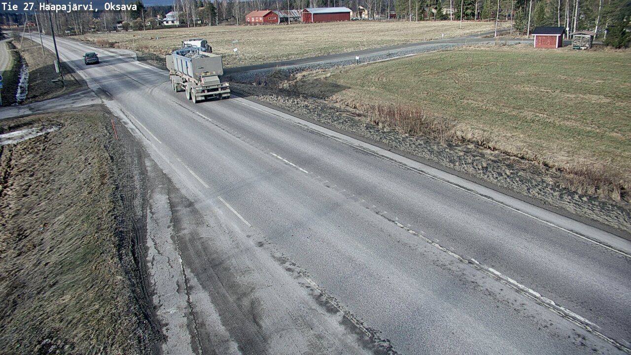 Weather Camera Image Road 27 Haapajärvi, Oksava, Haapajärvi, Pohjois-Pohjanmaa