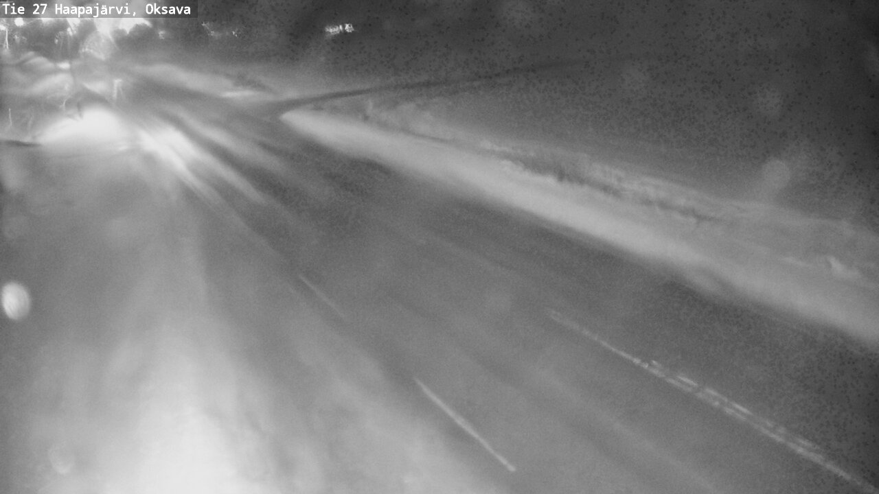 Weather Camera Image Väg 27 Haapajärvi, Oksava, Haapajärvi, Pohjois-Pohjanmaa