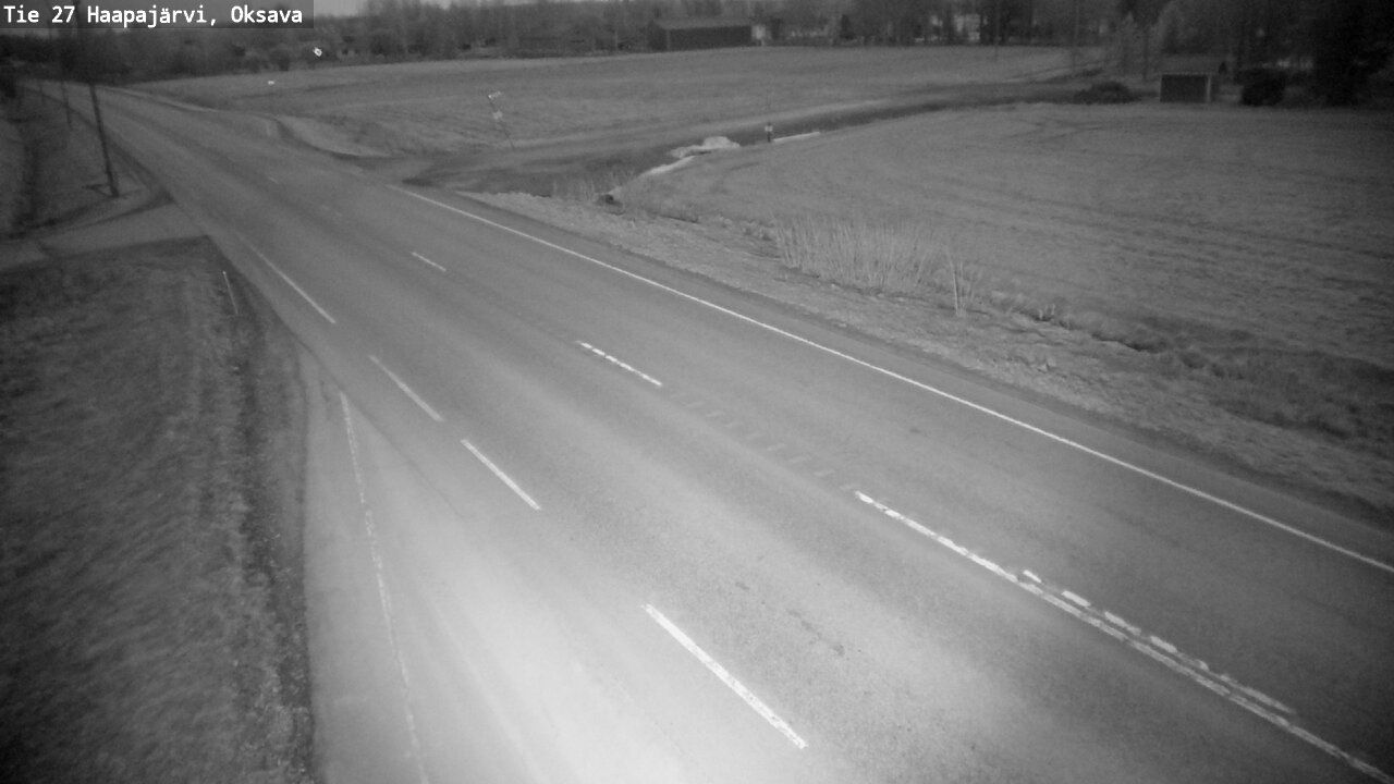 Weather Camera Image Road 27 Haapajärvi, Oksava, Haapajärvi, Pohjois-Pohjanmaa