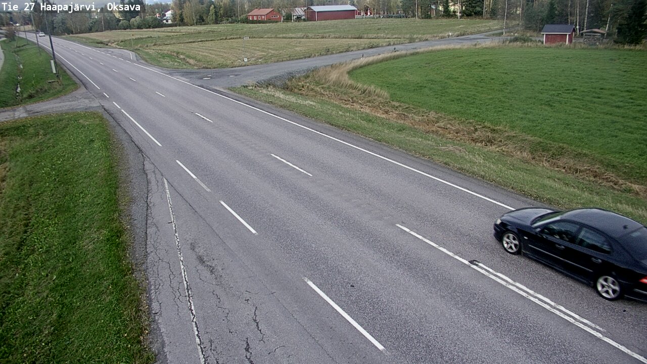 Weather Camera Image Road 27 Haapajärvi, Oksava, Haapajärvi, Pohjois-Pohjanmaa