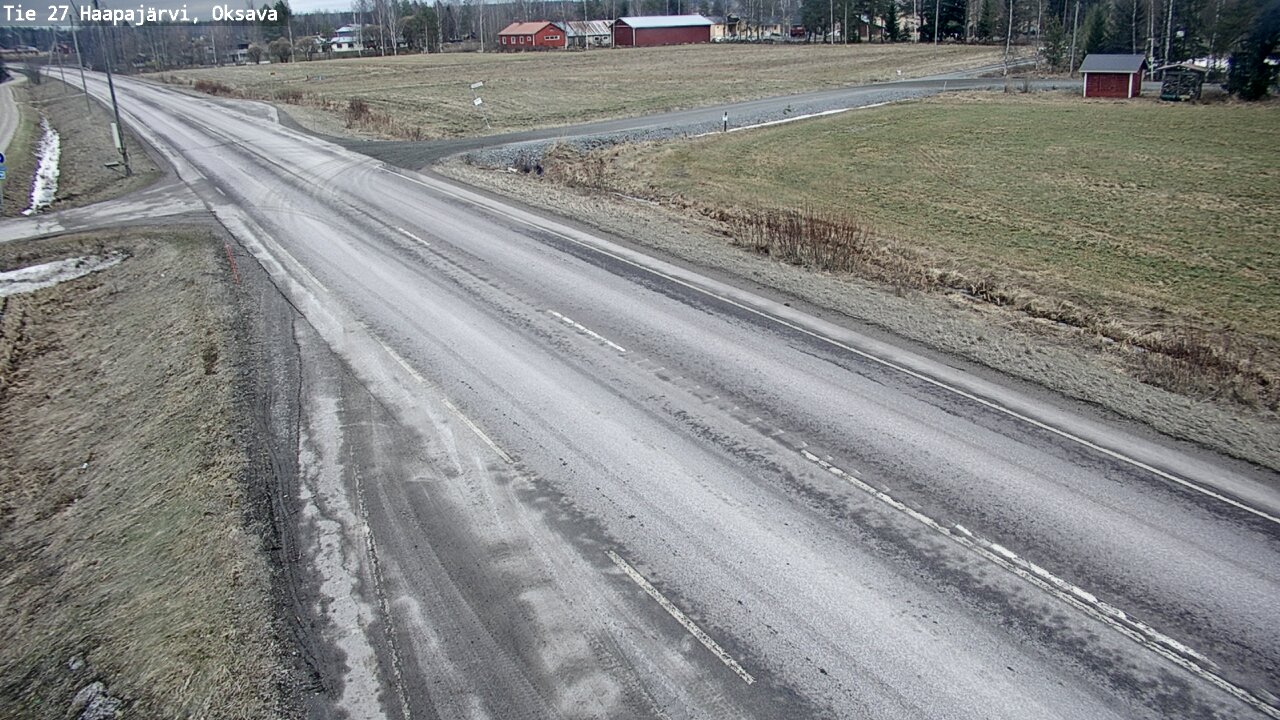 Weather Camera Image Road 27 Haapajärvi, Oksava, Haapajärvi, Pohjois-Pohjanmaa