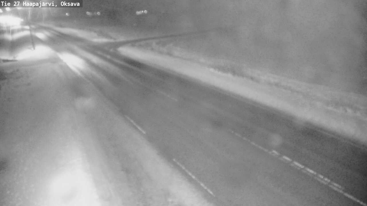 Weather Camera Image Väg 27 Haapajärvi, Oksava, Haapajärvi, Pohjois-Pohjanmaa