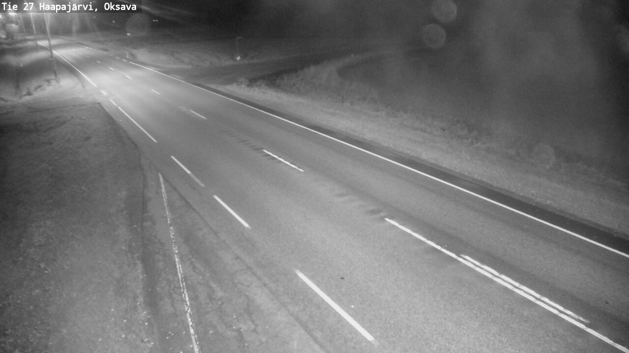 Weather Camera Image Road 27 Haapajärvi, Oksava, Haapajärvi, Pohjois-Pohjanmaa