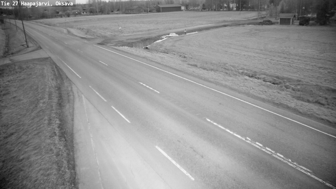 Weather Camera Image Road 27 Haapajärvi, Oksava, Haapajärvi, Pohjois-Pohjanmaa