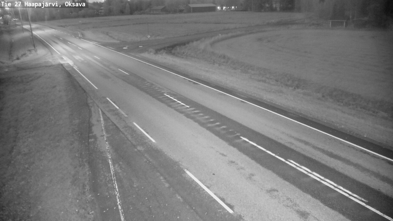 Weather Camera Image Road 27 Haapajärvi, Oksava, Haapajärvi, Pohjois-Pohjanmaa