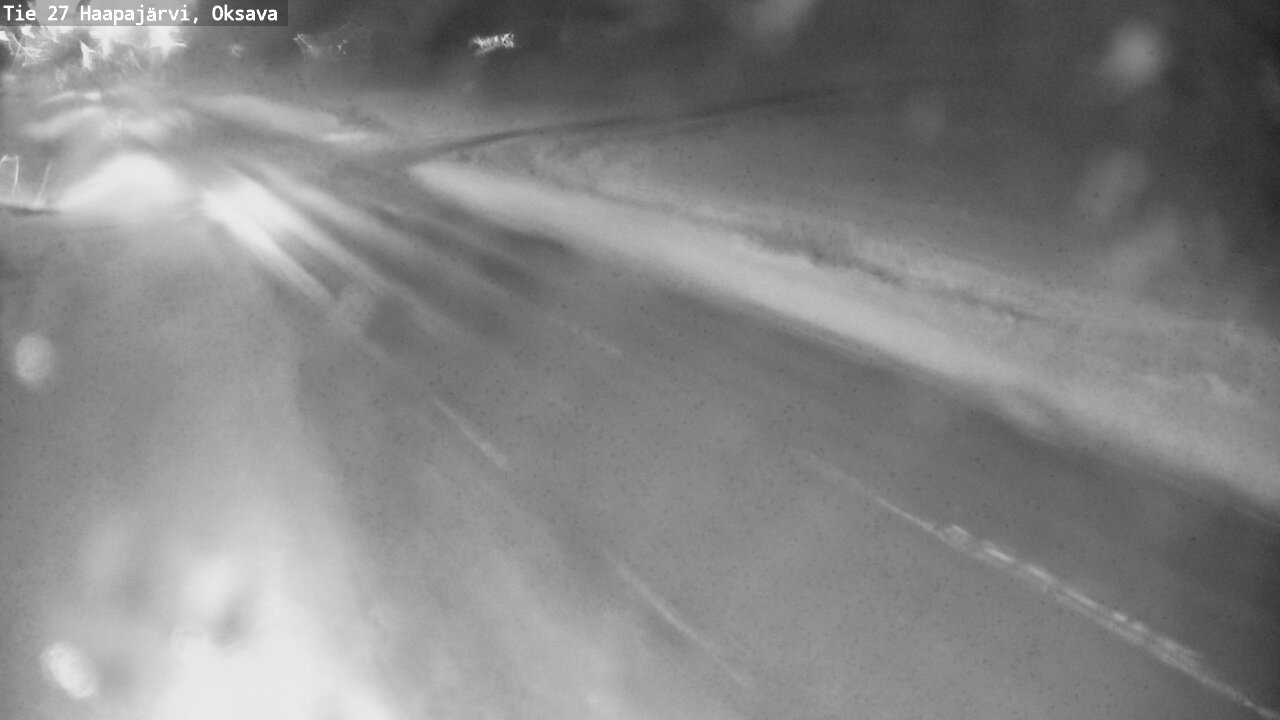 Weather Camera Image Väg 27 Haapajärvi, Oksava, Haapajärvi, Pohjois-Pohjanmaa